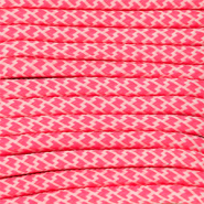 Trendy Paracord 6.5 mm Neon coral pink