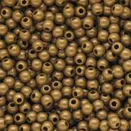 4 mm DQ Acrylperlen shiny Wood thrush brown 17-1129 TCX