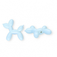 Acrylperlen shiny Ballonhund Light blue