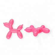 Acrylperlen shiny Ballonhund Dark pink