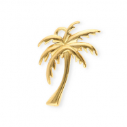 Stainless Steel - Rostfrei Stahl Anh&auml;nger Palme Gold