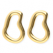 BY31&reg; Ohrringe aus Stainless Steel - Rostfreiem Stahl Ohrstecker Irregular Gold