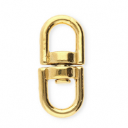 Stainless Steel - Rostfrei Stahl Schmuckzubeh&ouml;r Schl&uuml;ssel Anh&auml;nger Oval Gold