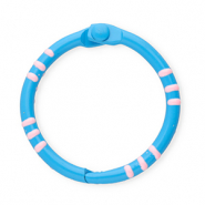 Farbiges Zubehör Schlüssel Anhänger Ring Dark blue-light pink