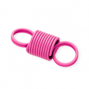 Farbiges Zubehör Schmuckverbinder Stahlfeder Dark pink