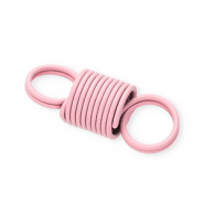 Farbiges Zubehör Schmuckverbinder Stahlfeder Light pink