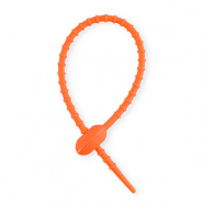 Farbiges Zubehör Zierkabelbinder aus Silikon Orange