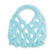 Handgehäkelte Täschchen Light blue