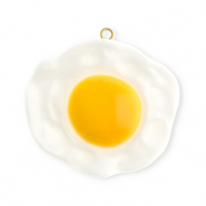 Statement-Anhänger Spiegelei White-yellow