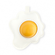 Statement-Anhänger Spiegelei White-warm yellow