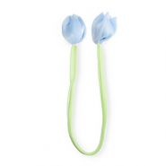 Statement-Anhänger Tulpe shiny Light green-light blue