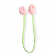 Statement-Anhänger Tulpe shiny Light green- light pink