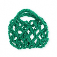 Handgehäkelte Täschchen Dark green