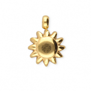 BY31® Stainless Steel - Rostfrei Stahl Anhänger Sonne Gold