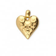 BY31® Stainless Steel - Rostfrei Stahl Anhänger Herz Gold