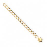 BY31® Stainless Steel - Rostfrei Stahl Schmuckzubehör Verlängerungsketten Set Blume Gold