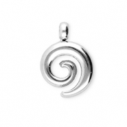 BY31® Stainless Steel - Rostfrei Stahl Anhänger Spirale Silver