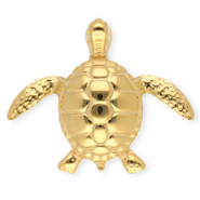Stainless Steel - Rostfrei Stahl Statement Broschen Schildkröte Gold