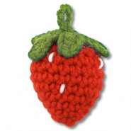 Geh&auml;kelte Erdbeere Red-green