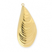 Stainless Steel - Rostfrei Stahl Anhänger Muschel Gold