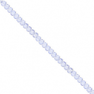 Top Glas Facett Perlen 3x2&nbsp;mm Rondellen Blue