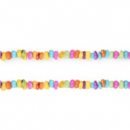 Muschel Perlen Disc Multicolour