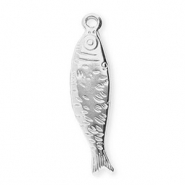 Stainless Steel - Rostfrei Stahl Anh&auml;nger Fisch Silver