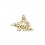Brass TQ Metall Anh&auml;nger Dino Gold