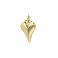 Brass TQ Metall Anh&auml;nger Herz Gold