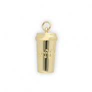 Brass TQ Metall Anh&auml;nger Becher Gold