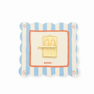 BY31® Eco-brass (nachaltiges Messing) Anhänger Sardinen-Dose Gold