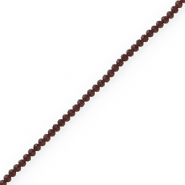 Top Glas Facett Perlen 3x2mm rondellen Dark lavender grey