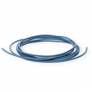 DQ Leder rund 1&nbsp;mm Dark blue
