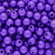 8 mm Acrylperlen Shiny Dark purple