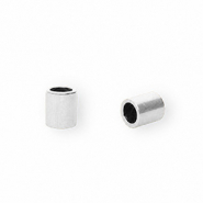 Rostfreier Edelstahl Schmuckzubeh&ouml;r Endkappen &Oslash;2.5 mm Silver