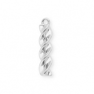 BY31&reg; Eco-brass (nachaltiges Messing) Anh&auml;nger Fusilli-Nudel Silver