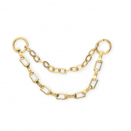 BY31&reg; Rostfreier Edelstahl Gliederanh&auml;nger / Zwischenst&uuml;ck duo layer Gold
