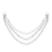 BY31&reg; Rostfreier Edelstahl Gliederanh&auml;nger / Zwischenst&uuml;ck triple Layer Silver