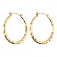 BY31&reg; Schmuckzubeh&ouml;r aus rostfreiem Edelstahl Ohrringe / Ohrstecker mit 7 &Ouml;sen Gold