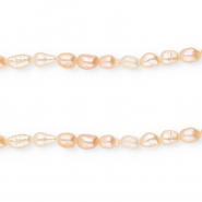Imperfekten S&uuml;&szlig;wasserperlen Rice 4-7x4-5mm Peach rose
