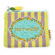 BY31&reg; Etui "HOT MESS" Turquoise blue-lime yellow-lilac-orange