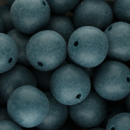 18 mm DQ Acrylperlen Petrol blue