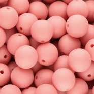 14 mm DQ Acrylperlen Coral red