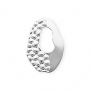 Rostfreier Edelstahl Anhänger Oval Silver