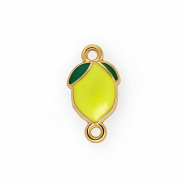 Zubehör aus rostfreiem Edelstahl, Zwischenstück mit Enamel, Zitrone Gold-yellow-green