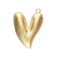 Statement-Anhänger, Herz Gold