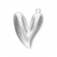 Statement-Anhänger, Herz Silver