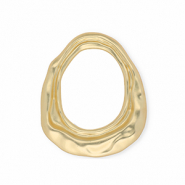 Statement-Anhänger / Zwischenstück, oval Gold