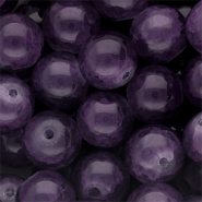12 mm Glasperlen Purple