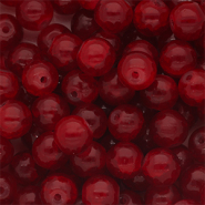 8 mm Glasperlen Burgundy red